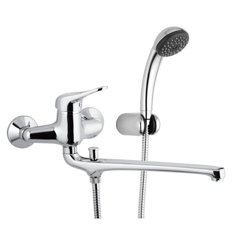 REMER K49 KISS FAUCET WITH 12 INCH SPOUT AND HAND SHOWER AND HOLDER IN CHROME