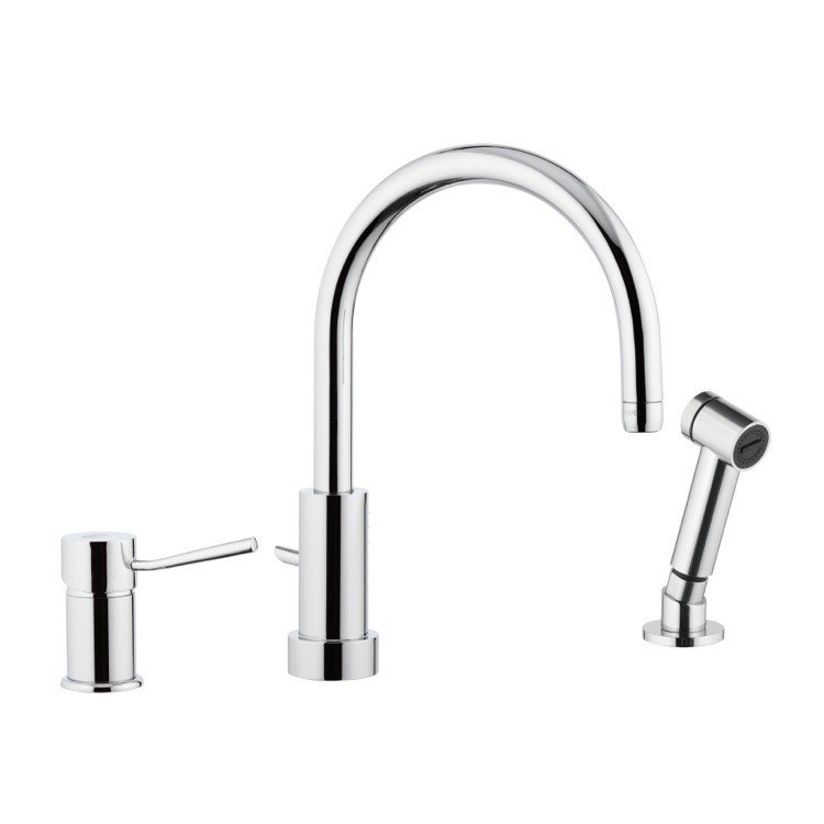 REMER N48332EU MINIMAL SINGLE-LEVER DECK MOUNTED SINK MIXER IN CHROME FINISH