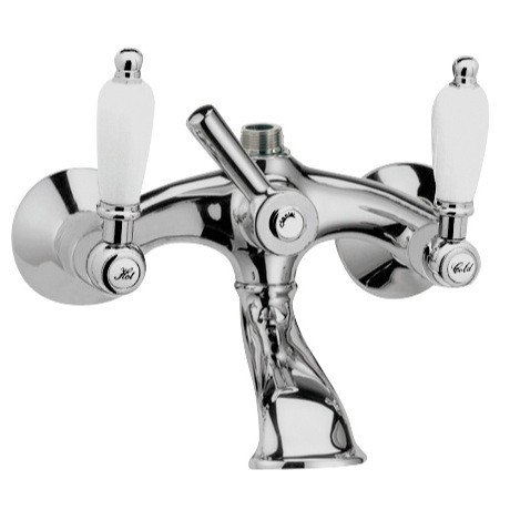 REMER LR07US RETRO CLASSIC STYLE BATHTUB AND SHOWER DIVERTER IN CHROME FINISH