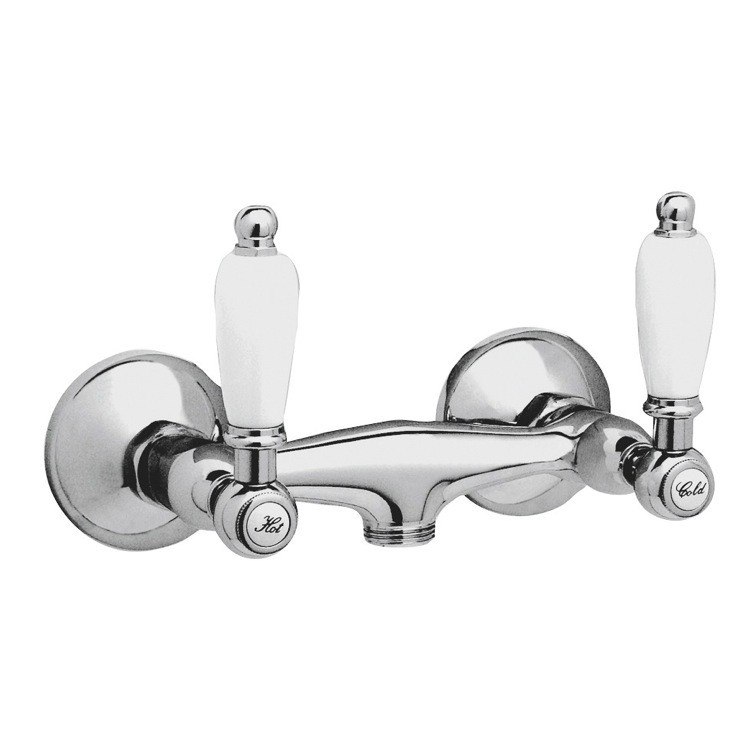 REMER LR35US RETRO WALL-MOUNTED SHOWER MIXER CONNECTION IN CHROME