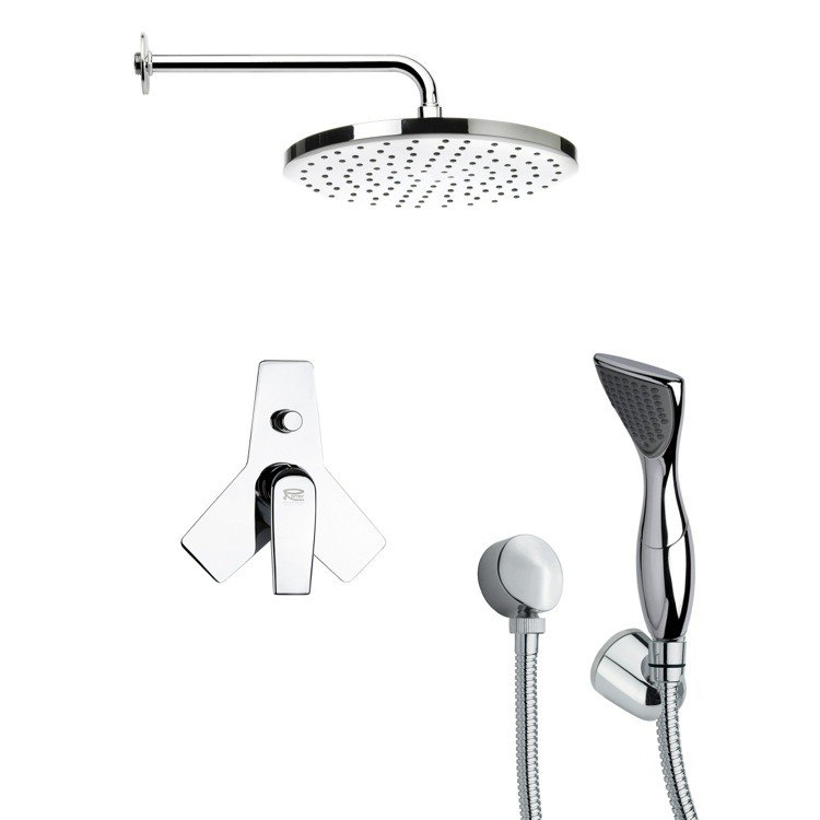 REMER SFH6047 ORSINO MODERN SHOWER FAUCET WITH HAND SHOWER IN CHROME
