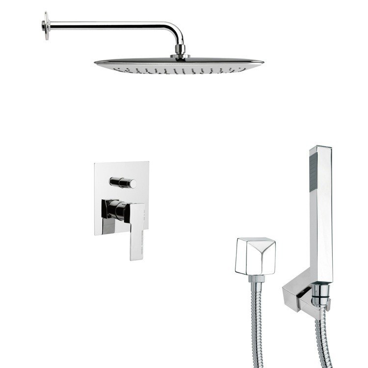 REMER SFH6055 ORSINO MODERN SQUARE SHOWER SYSTEM IN CHROME