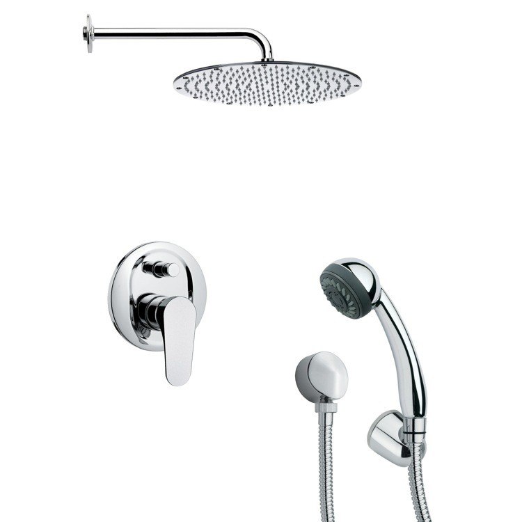 REMER SFH6091 ORSINO ROUND SLEEK SHOWER FAUCET WITH HAND SHOWER IN CHROME