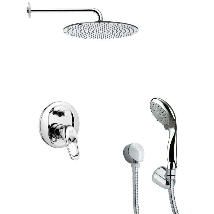 REMER SFH6092 ORSINO CHROME SHOWER FAUCET WITH HANDHELD SHOWER