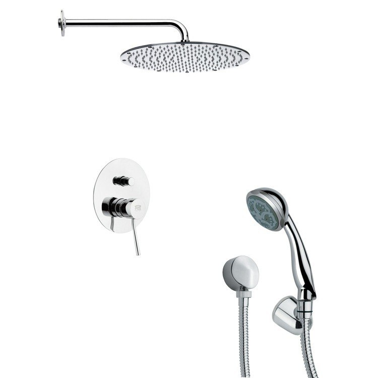 REMER SFH6093 ORSINO CHROME ROUND SHOWER FAUCET WITH HAND SHOWER