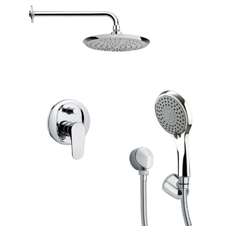 REMER SFH6163 ORSINO MODERN SHOWER FAUCET SET WITH HAND SHOWER IN CHROME