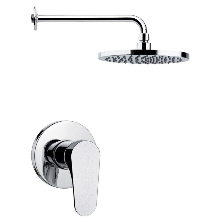 REMER SS1174 MARIO ROUND ONE-WAY SHOWER FAUCET SET AVAILABLE IN CHROME