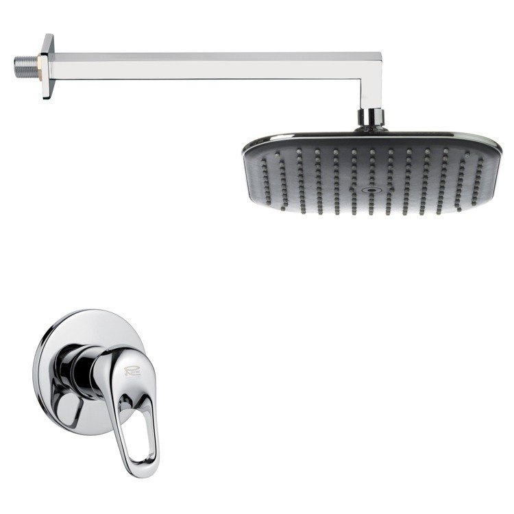 REMER SS1281 MARIO MODERN POLISHED CHROME SHOWER FAUCET SET