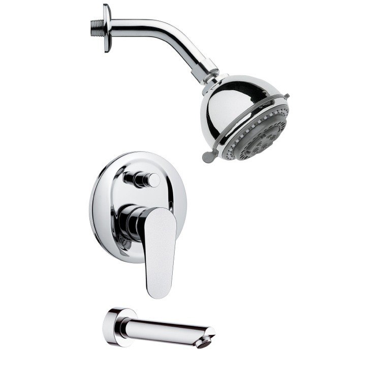 REMER TSF2086 PELEO CONTEMPORARY SHOWER SYSTEM IN CHROME