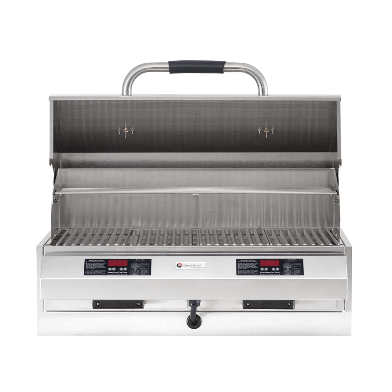ELECTRICHEF 4400-EC-448-I-D-32 RUBY 32 INCH BUILT-IN 5280 WATT ELECTRIC BBQ GRILL WITH DUAL TEMPERATURE CONTROL - STAINLESS STEEL