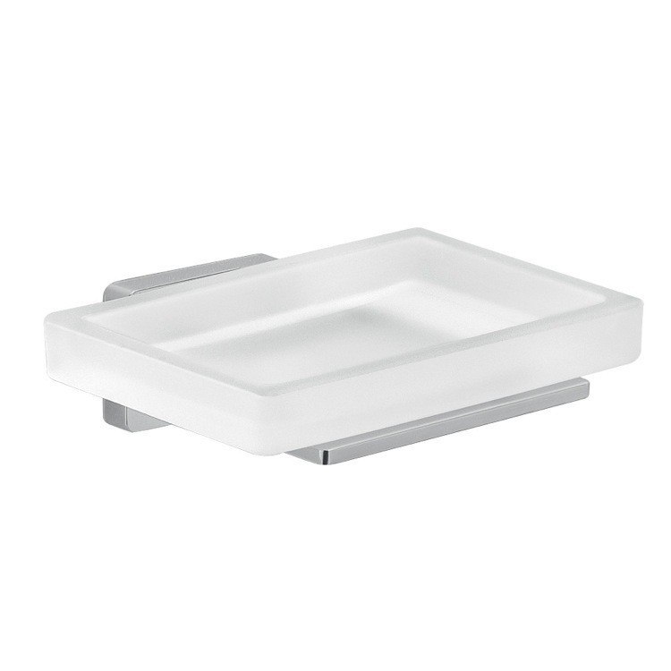 GEDY 4411 ATENA FROSTED GLASS SOAP DISH