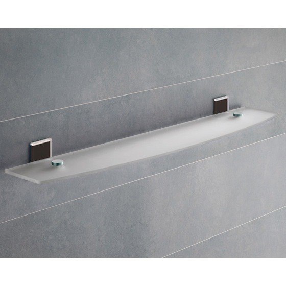 GEDY 7819-60 MAINE 23 INCH MOUNTING FROSTED GLASS BATHROOM SHELF