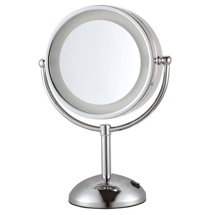 NAMEEKS AR7713-3X GLIMMER DOUBLE FACE ROUND 3X MAKEUP MIRROR