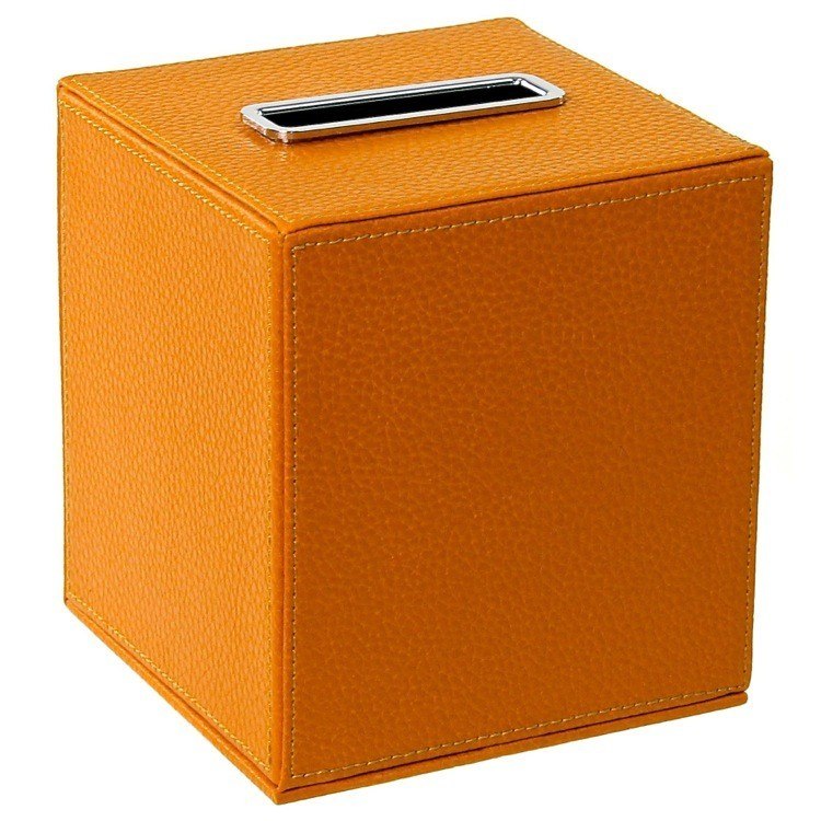 GEDY AC02 ALIANTO COLOUR SQUARE TISSUE BOX HOLDER MADE FROM FAUX LEATHER