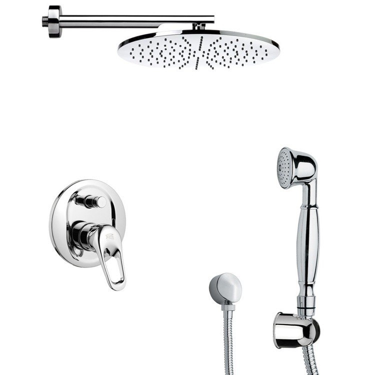 REMER SFH6503 PRIMAVERA MODERN SHOWER FAUCET WITH HAND SHOWER AND HANDHELD SHOWER