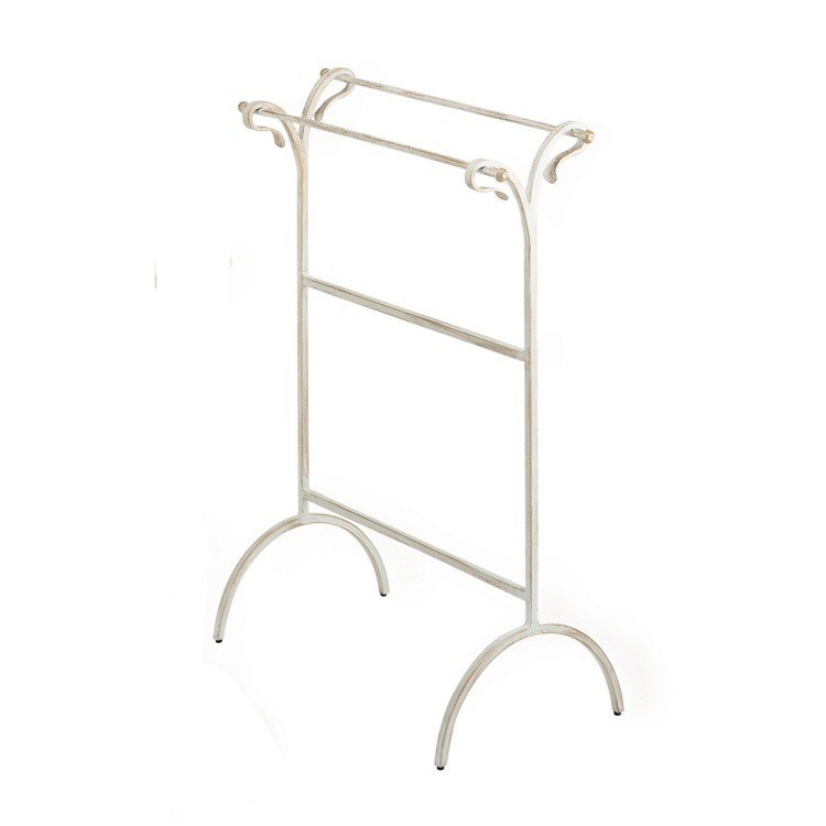 STILHAUS F25 FLORA 32 INCH FREE STANDING CLASSIC-STYLE BRASS TOWEL HOLDER