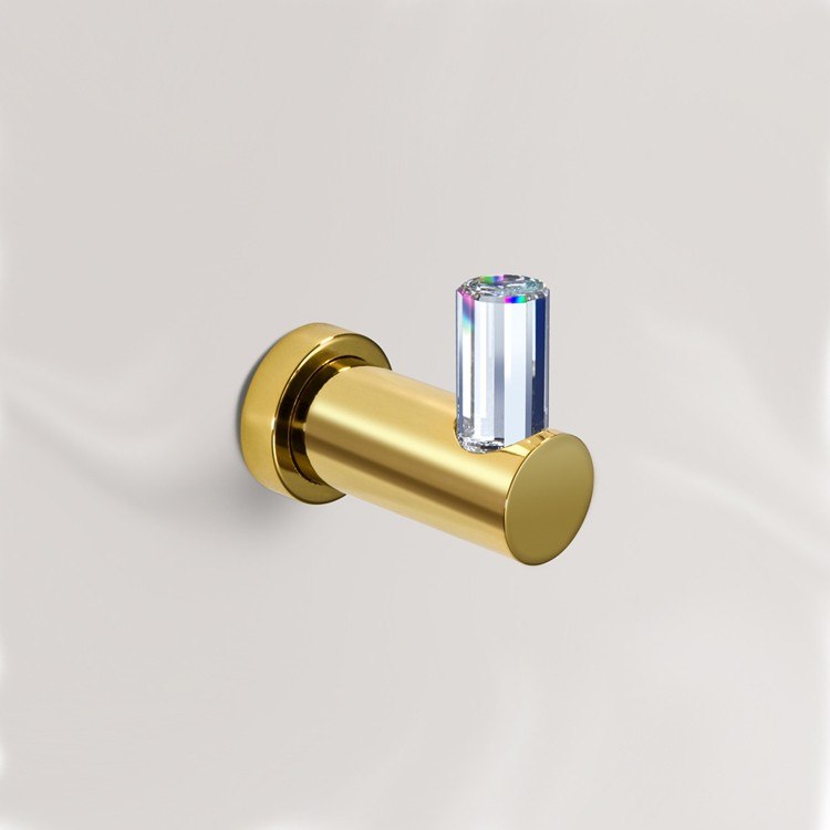 WINDISCH 86609 CONCEPT LINE ROBE OR TOWEL HOOK WITH SWAROVSKI CRYSTAL