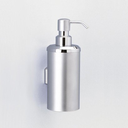 WINDISCH 90427 METAL ACCESSORIES WALL MOUNTED ROUNDED BRASS SOAP DISPENSER