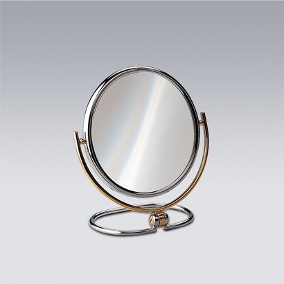 WINDISCH 99121 STAND MIRRORS BRASS DOUBLE FACE MAGNIFYING MIRROR
