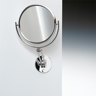 WINDISCH 99146 DOUBLE FACE MIRRORS WALL MOUNTED DOUBLE FACE BRASS MAGNIFYING MIRROR