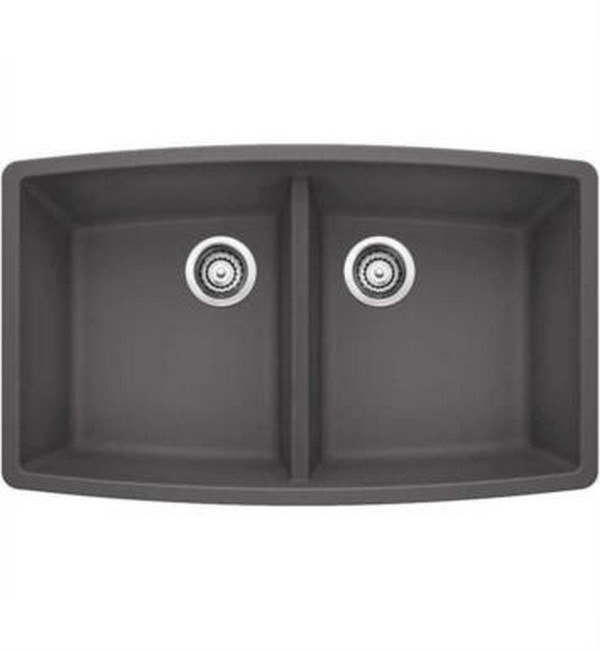 Blanco 441473 Performa Granite 33 Inch Kitchen Sink in Cinder
