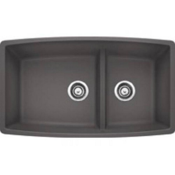 Blanco 441474 Performa Granite 33 Inch Kitchen Sink in Cinder