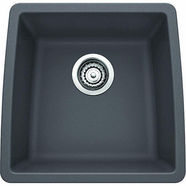 Blanco 441475 Performa Granite 17 Inch Kitchen Sink in Cinder