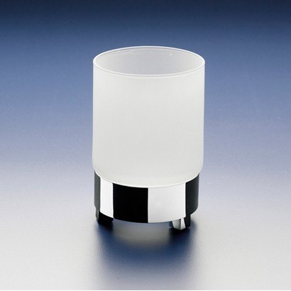 WINDISCH 94117M BOX FROZEN ROUND FROSTED CRYSTAL GLASS TUMBLER