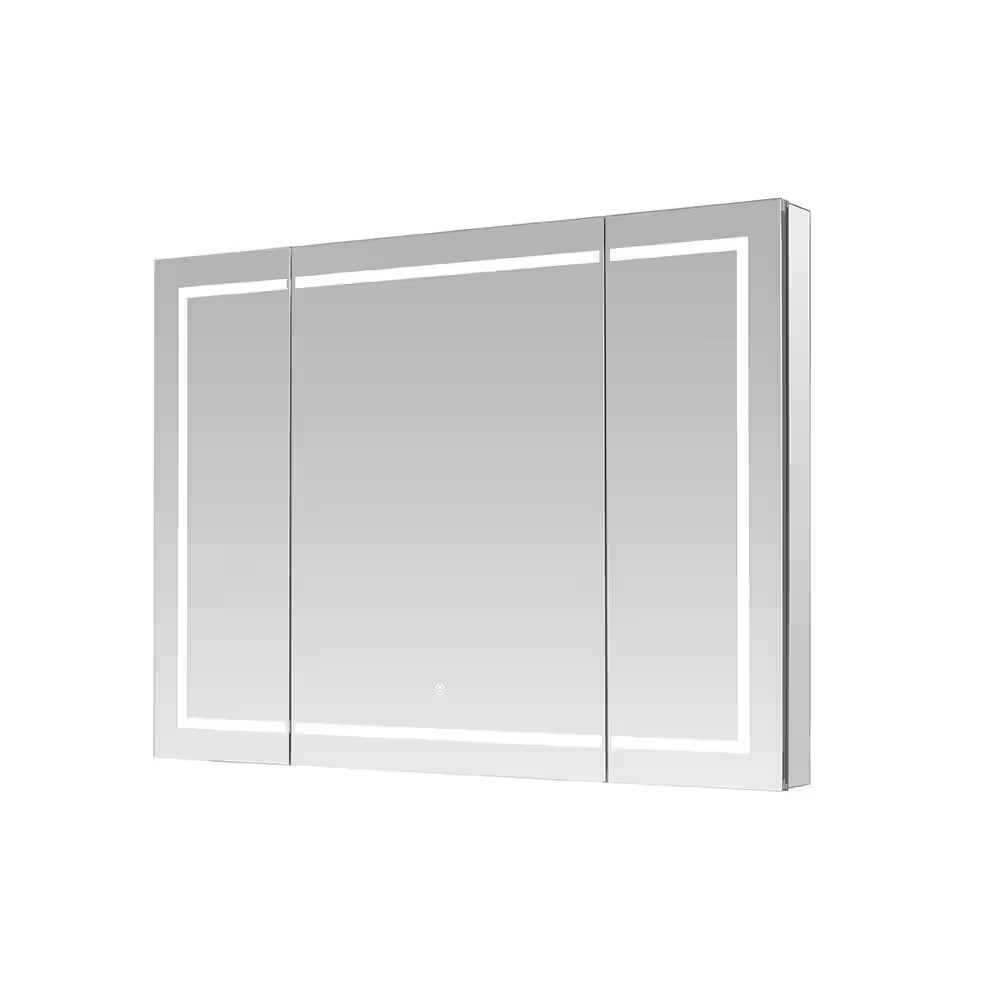 AQUADOM RP3-4036-N ROYALE PLUS 40 X 36 INCH RECESSED OR SURFACE MOUNTED LED MIRROR MEDICINE CABINET
