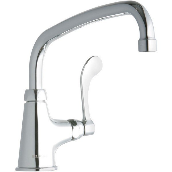 ELKAY LK535AT10T4 SINGLE HOLE FAUCET, 10 INCH ARC TUBE SPOUT AND 4 INCH HANDLE