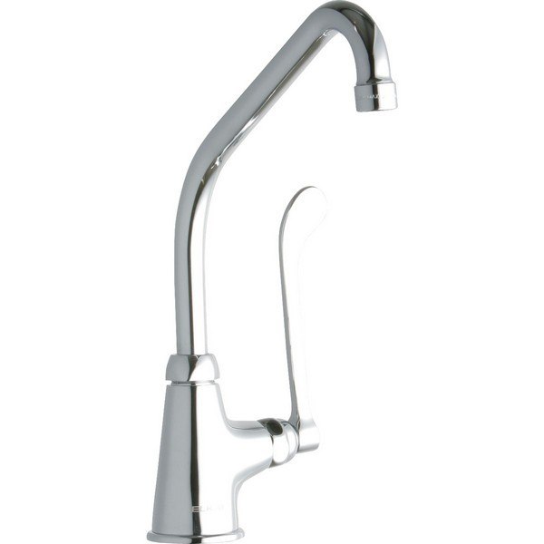 ELKAY LK535HA08T6 SINGLE HOLE FAUCET, 8 INCH HIGH ARC SPOUT AND 6 INCH HANDLE
