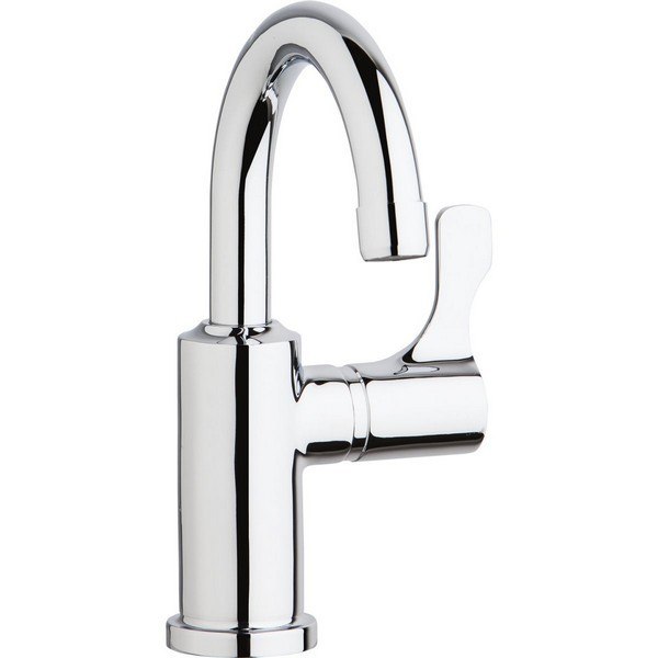 ELKAY LKD20858C SINGLE HOLE 8-5/8 INCH DECK MOUNT FAUCET WITH GOOSENECK SPOUT LEVER HANDLE ON RIGHT SIDE