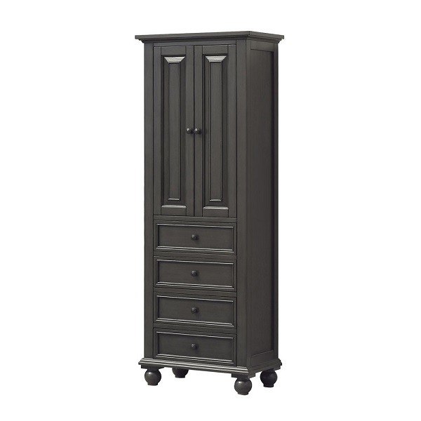 AVANITY THOMPSON-LT24-CL THOMPSON 24 INCH LINEN TOWER IN CHARCOAL GLAZE