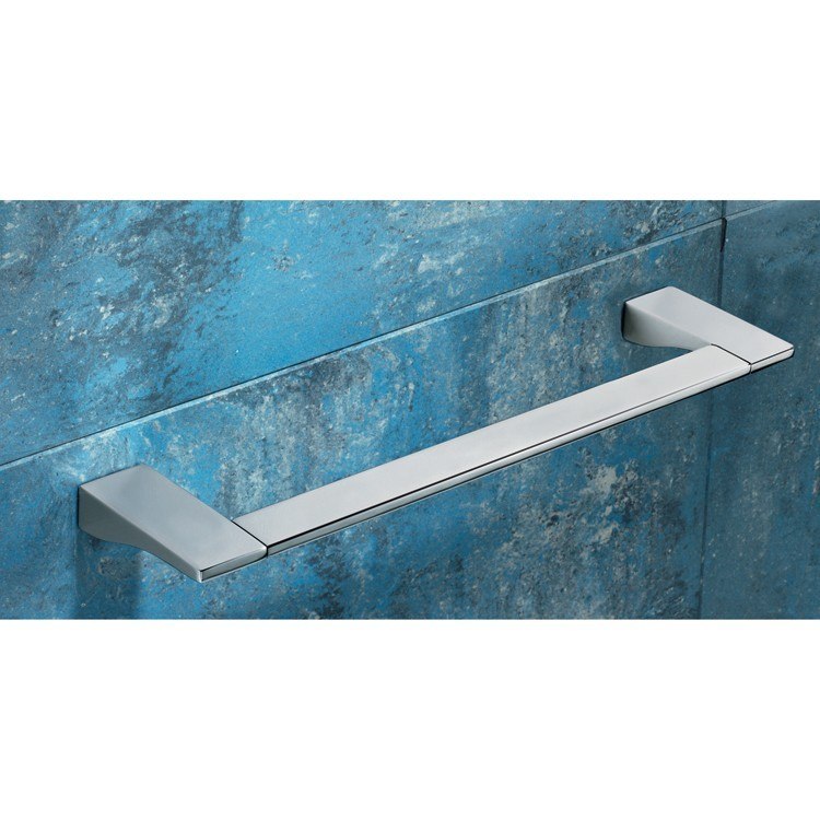 GEDY 5721-45-13 GLAMOUR SQUARE 18 INCH POLISHED CHROME TOWEL BAR