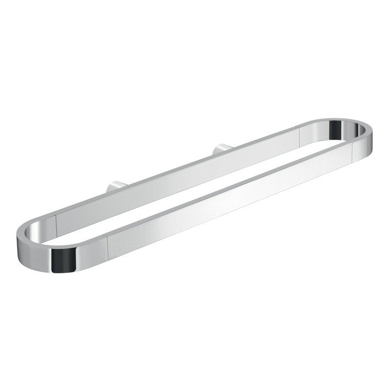 GEDY A147-13 AZZORRE 18 INCH OVAL SHAPED CHROME TOWEL RAIL OR ACCESSORY HOLDER