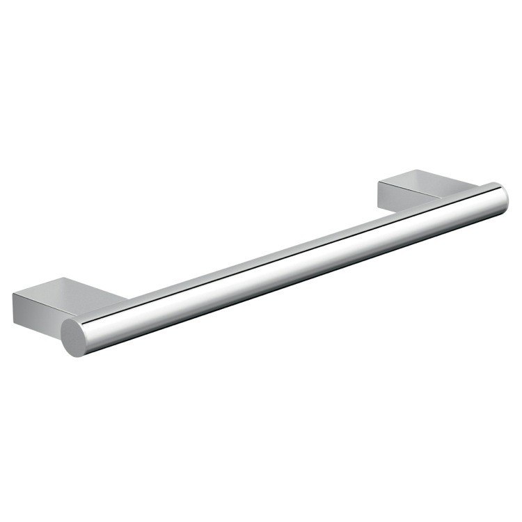 GEDY A221-30-13 CANARIE 12 INCH CONTEMPORARY POLISHED CHROME ROUND TOWEL BAR