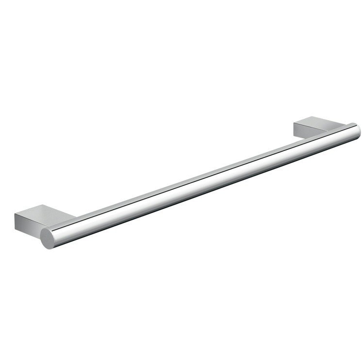 GEDY A221-45-13 CANARIE 18 INCH LUXURY WALL MOUNTED ROUND CHROME TOWEL BAR