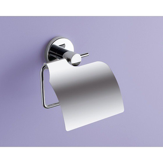 GEDY FE25-13 FELCE CHROME TOILET PAPER HOLDER WITH COVER