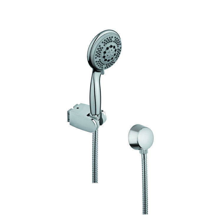 GEDY SUP1054 SUPERINOX CHROMED HAND SHOWER WITH BRASS WATER CONNECTION AND HOSE
