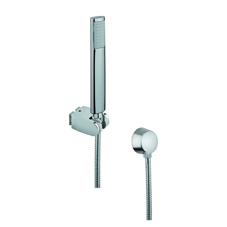 GEDY SUP1058 SUPERINOX CHROME HAND SHOWER WITH HOSE AND BRASS WATER CONNECTION
