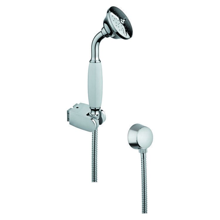 GEDY SUP1062 SUPERINOX CHROME HAND SHOWER WITH WATER CONNECTION AND HOSE
