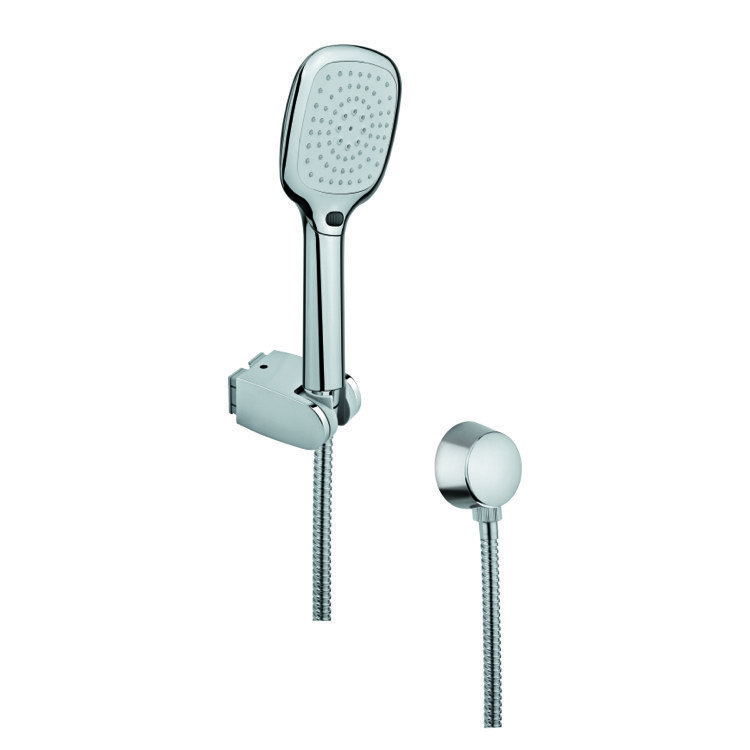 GEDY SUP1064 SUPERINOX CHROME HAND SHOWER WITH HOSE AND WATER CONNECTION