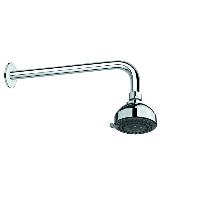 GEDY SUP1120 SUPERINOX MODERN SHOWER SYSTEM HAND SHOWER, SHOWERHEAD, SLIDING RAIL, AND WATER CONNECTION IN CHROME