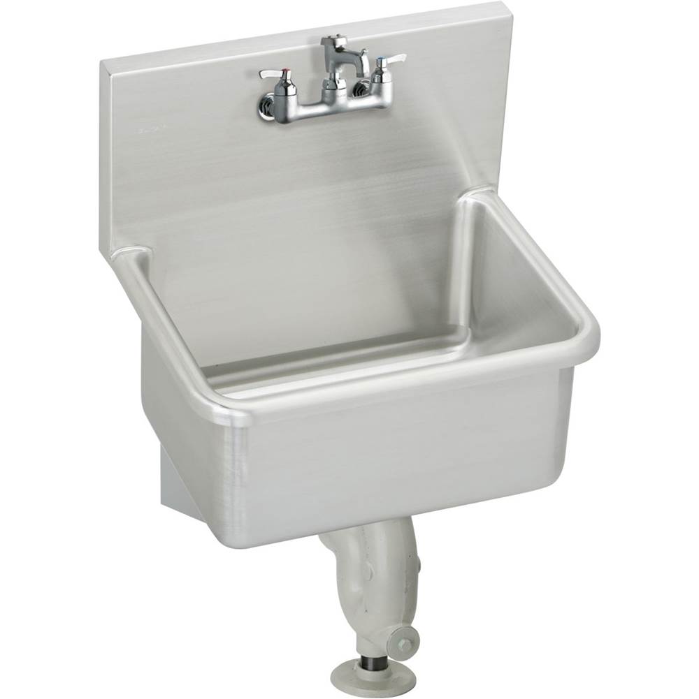 ELKAY ESSB2118C 21 L X 17-1/2 W X 12 D WALL HUNG SERVICE SINK KIT WITH FAUCET