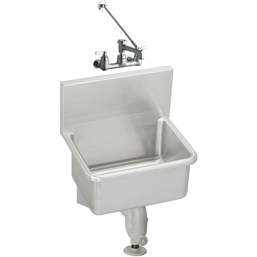 ELKAY ESSW2118C 21 L X 17-1/2 W X 12 D WALL HUNG SERVICE SINK KIT WITH FAUCET