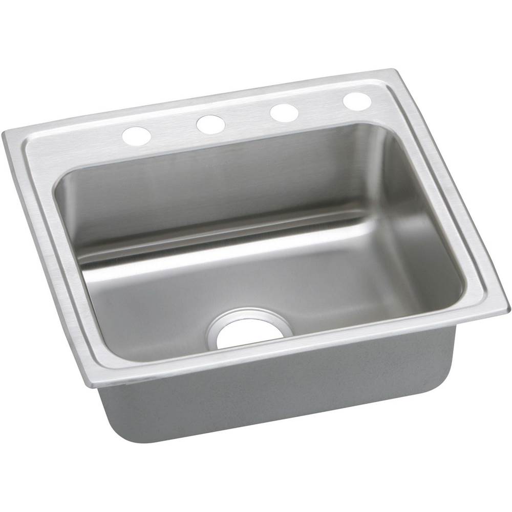 ELKAY PSR22193 PACEMAKER STAINLESS STEEL 22 L X 19-1/2 W X 7-1/8 D TOP MOUNT KITCHEN SINK, 3 FAUCET HOLES
