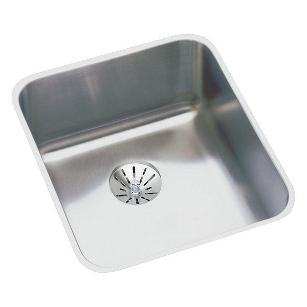 ELKAY ELUH1316PD STAINLESS STEEL 16 L X 18-1/2 W X 7-7/8 D UNDERMOUNT KITCHEN SINK WITH PERFECT DRAIN