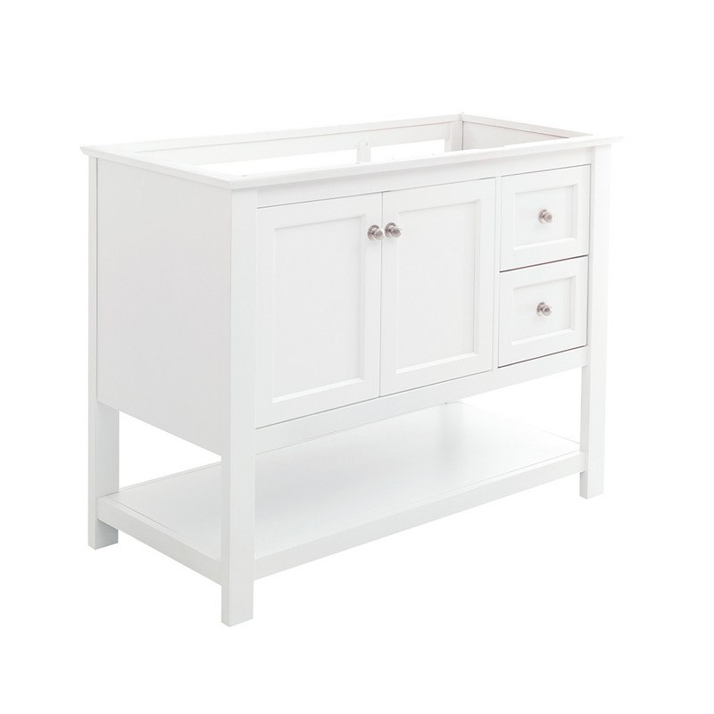 FRESCA FCB2340WH MANCHESTER 40 INCH  WHITE TRADITIONAL BATHROOM CABINET
