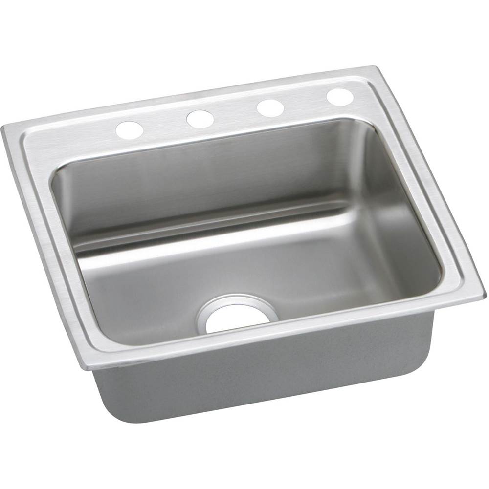 ELKAY LRAD2219651 STAINLESS STEEL 22 L X 19-1/2 W X 6-1/2 D TOP MOUNT KITCHEN SINK, 1 FAUCET HOLE