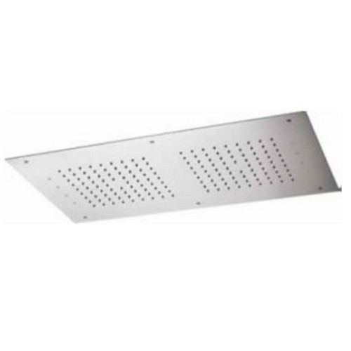 RAIN THERAPY PS ZI-65146 28 INCH RECTANGULAR RAIN SHOWER HEAD WITH CHROMOTHERAPY LED LIGHT